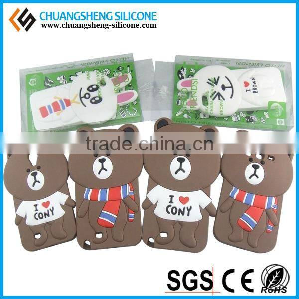 High Quality New Fashion Duck Shape Silicone Phone Cover