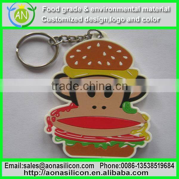High-quality soft PVC cartoon keychain|Personalized silicone keychain