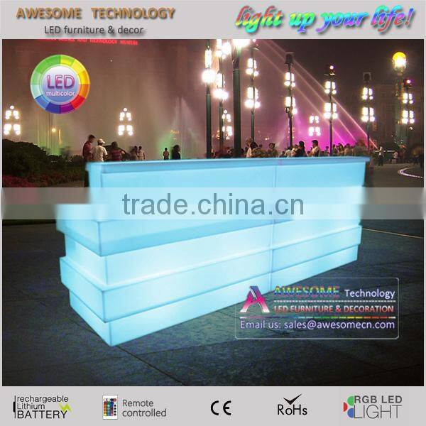 New style popular hot led furniture / glow led bar table