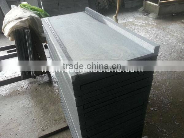 G654 China sesame black granite stair