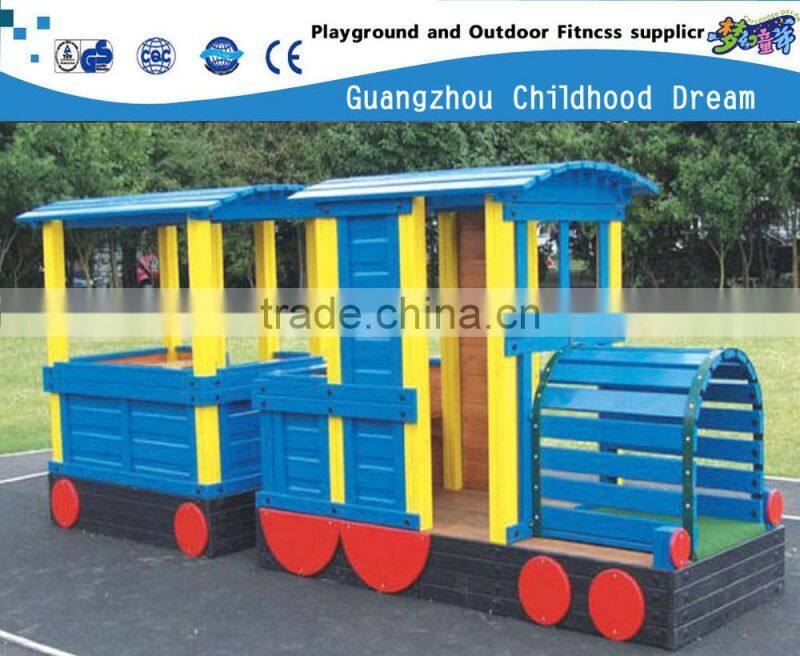 (A-05704)EXCELLENT QULAITY !!!! WOOD PLAYGROUND ,BLUE TRAIN PLAYGROUND ,KIDS OUTDOOR TRAIN PLAYGROUND SLIDE
