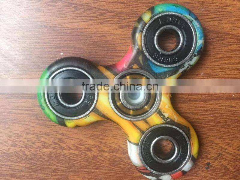 2017 hot sale camo colorful hand fidget spinner