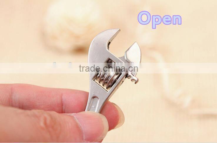 Mini Adjustable Spanner Tool with key chain , Promotional mini tool