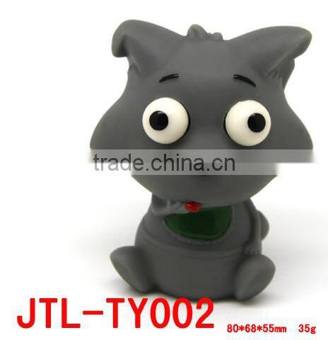 Promotional Plastic Rubber Pop-eye Animal Toys/Cat Toys
