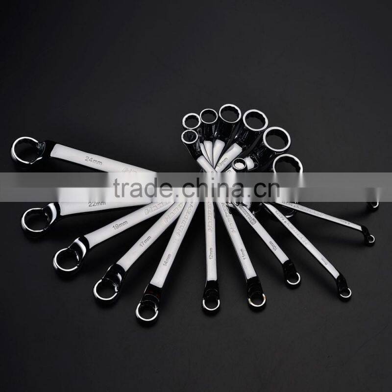 8pcs ring spanner handle tools high quanlity Harden spanner wrench