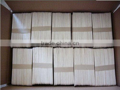 Disposable wooden tongue depressor