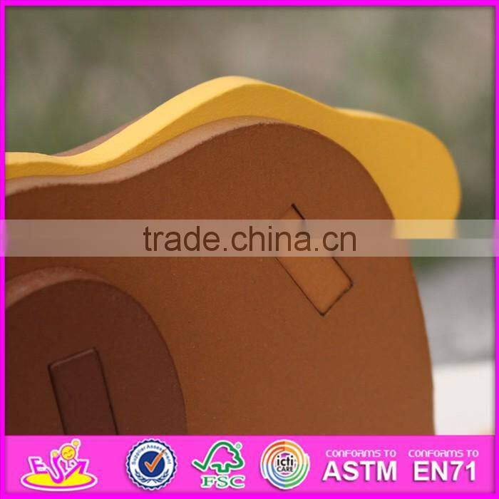 2017 New product children diy wooden animals puzzle games W14G039