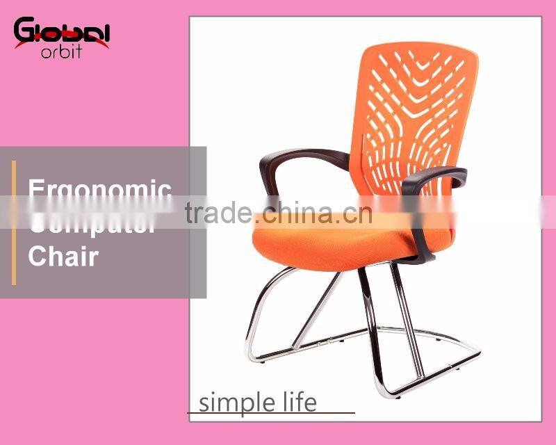 High quality computer chair modern design dining chair with chrome legs