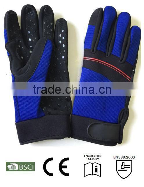 Silicon Printed Work Gloves, Anti-slip