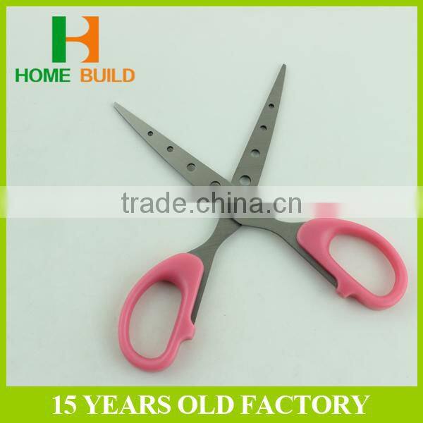 Factory price HB-S7004 Soft Grip TPR Plastic Handle Scissors from China