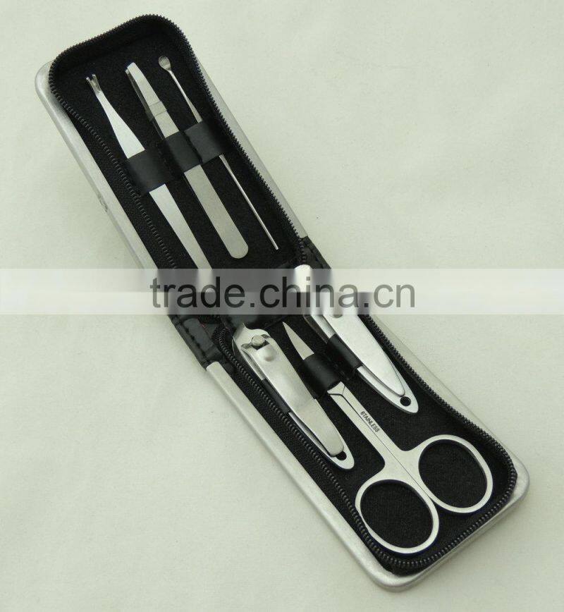Smart 7pcs stainless steel manicure tool set with PU wallet