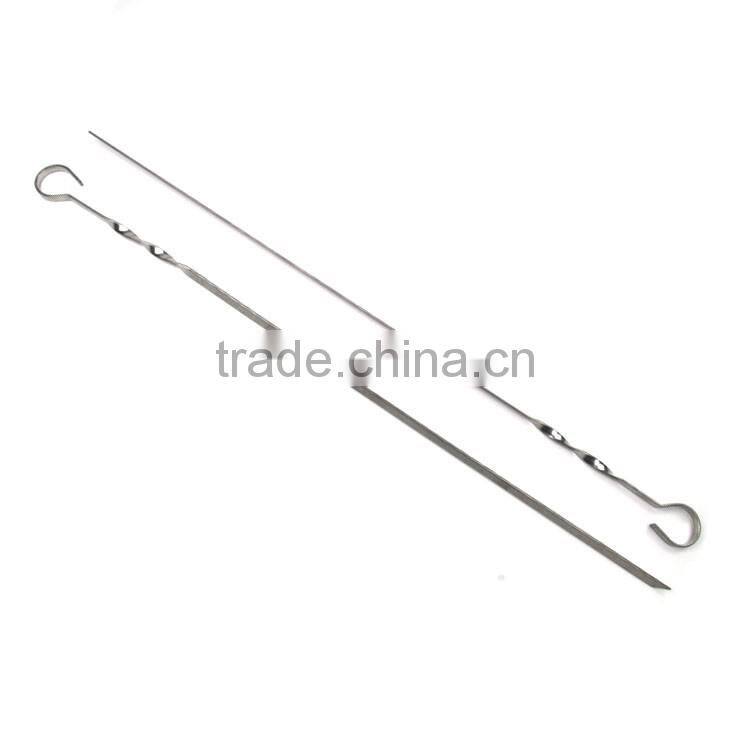 10pcs stainless steel halal kebab skewer set for barbecue grill