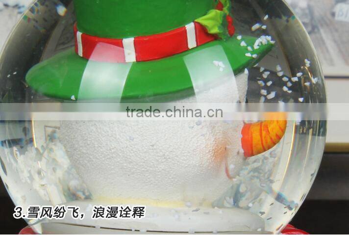 Hot Sale christmas snow Gifts globe musical christmas snow globe