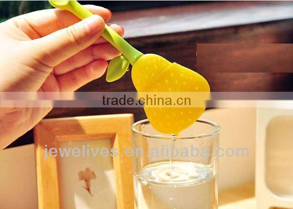Pear fruit shaped Silicone tea tools for tea mug filter