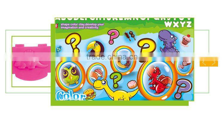 Latest children diy intelligent color clay play wholesale dinosaur toys