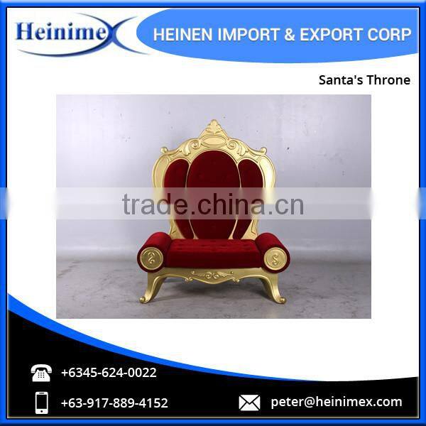 High Quality Fibreglass Christmas Santa Throne