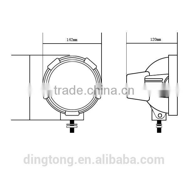 9inch 100w 75w 12v 24v HID Car Fog Lamp, Truck HID Fog Lamp