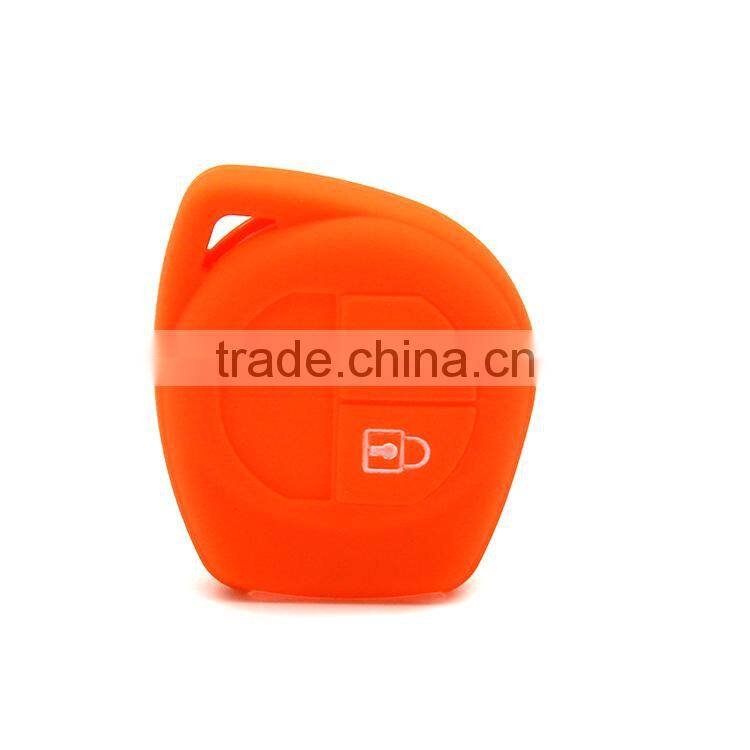 OEM Best quality cheap price suitable cute 2button silicone car key case for suzuki