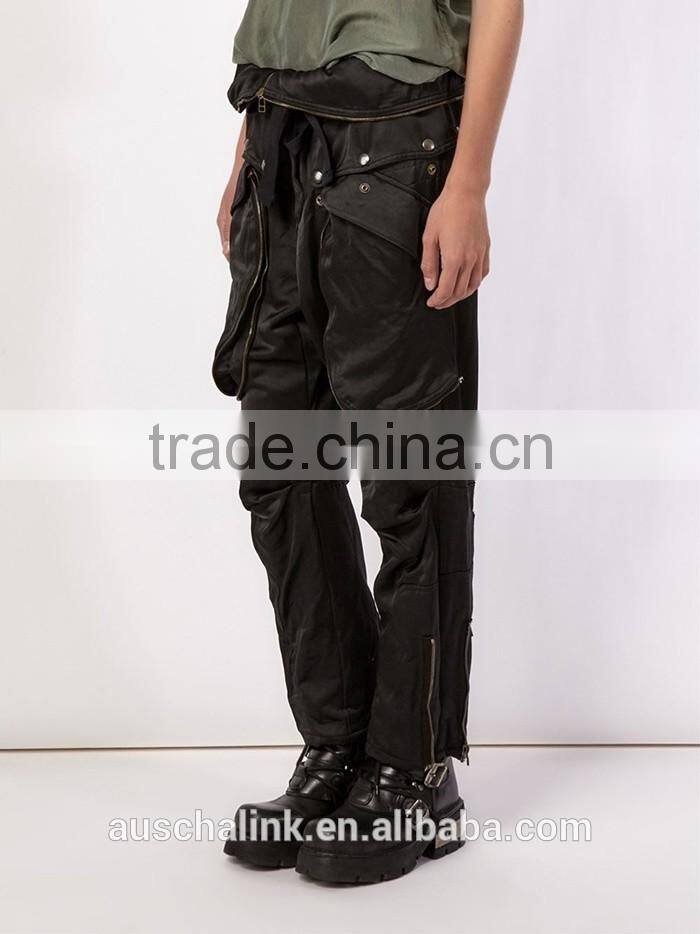 2016 newest oversized pocket design women baggy trousers