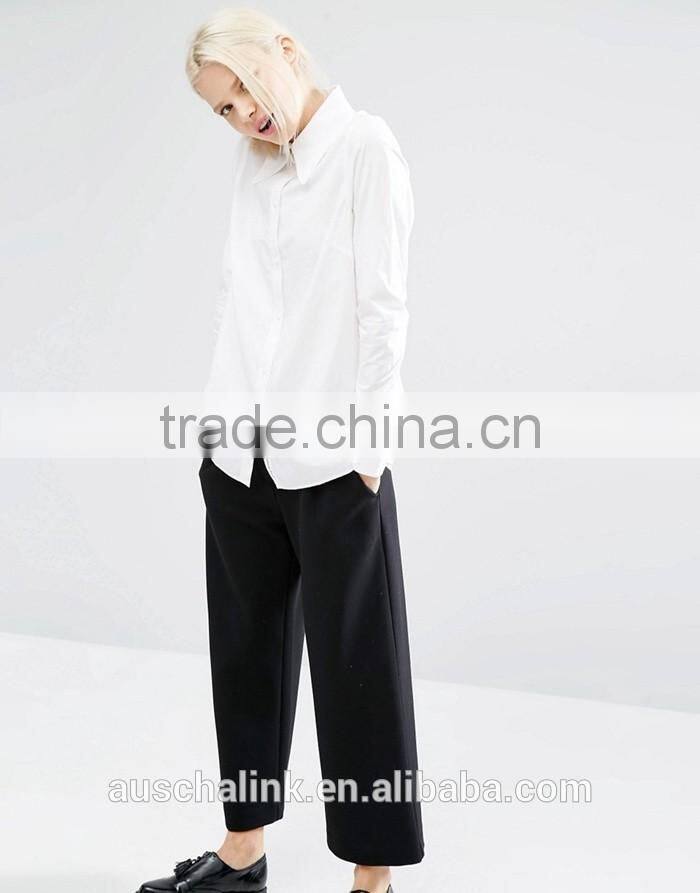 best selling ladies organic cotton office shirts OEM service