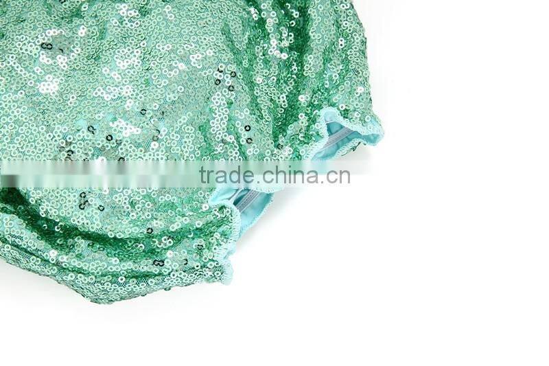 Gold sequins baby cotton bloomers with bow back