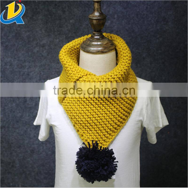 Fashion unisex winter knitting wool collar neck warmer children scarf