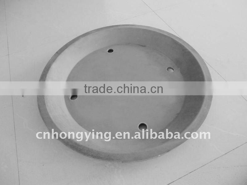 Round plastic composite manhole cover