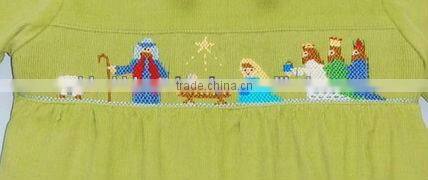 Baby Boys Lime Smocked Native Sence Romper