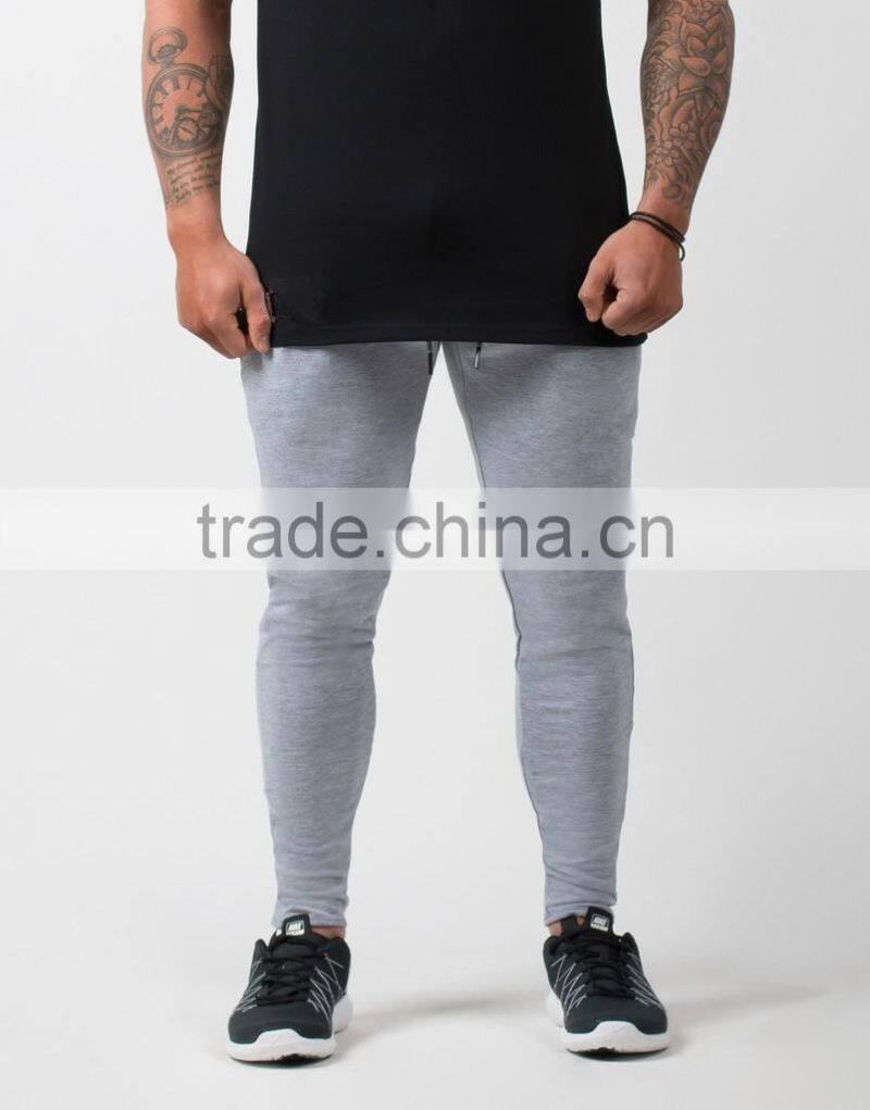 Marl Grey Plain Bottoms Custom Printed Mens Joggers Tapered Jogger Pants Fitness Joggers OEM