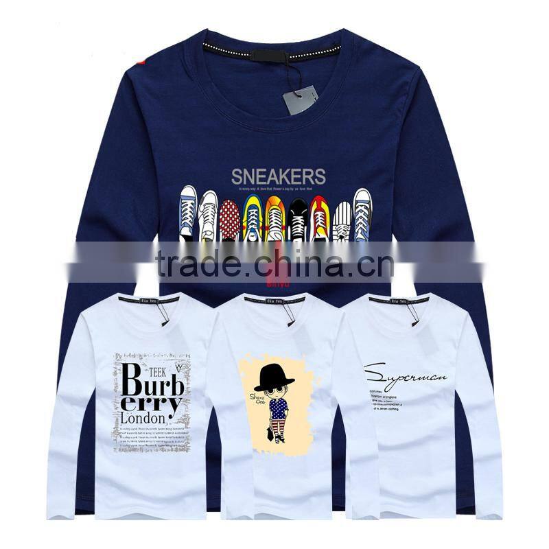 Screen printing long sleeve t shirts manufacturers china,custom 6xl long sleeve t-shirt