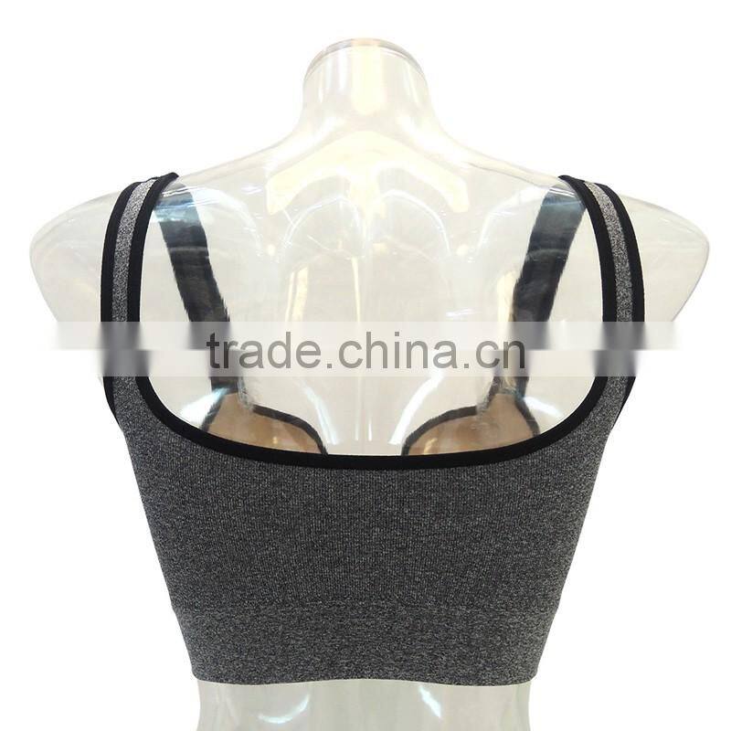 Grey push up bra underwear sexy women lingerie bra top seamless plain sport bra