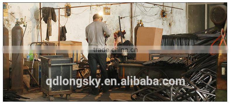 LS-9008A Hot sale top quality steel pipe cheap PU folding stool leather event chair wholesale metal folding chair