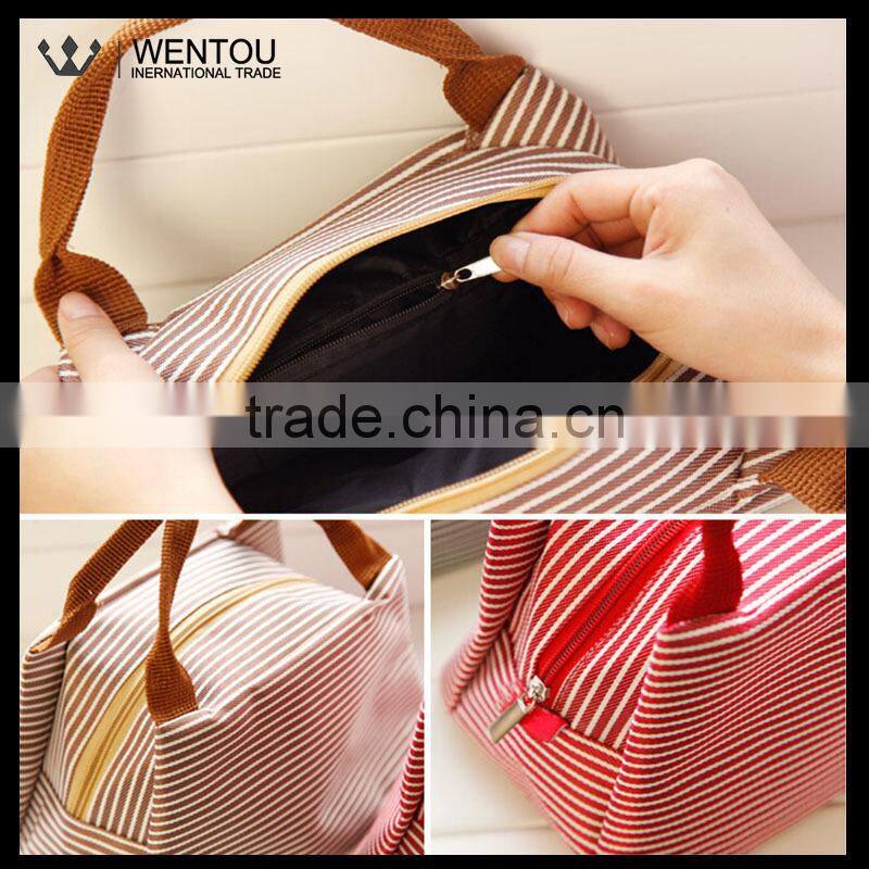 New Fashion Thermal Stripe Lunch Bag