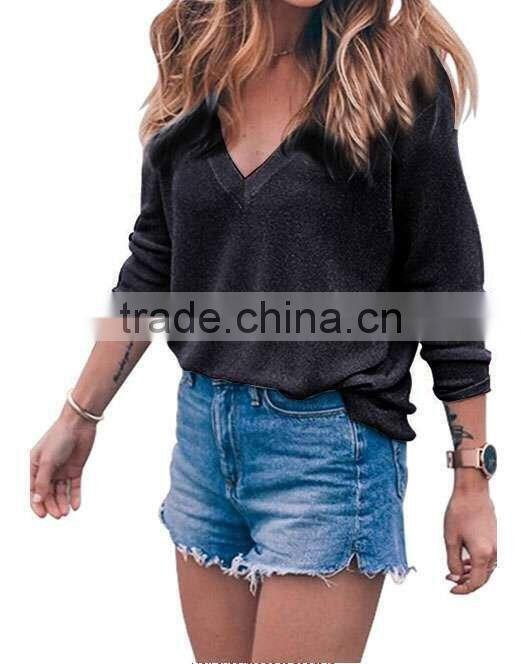 New Fashion Spring Fall Women Casual Flared Blouse T-shirt Tops