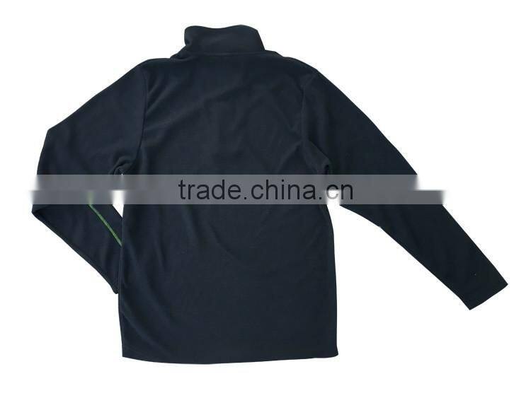 Custom mens outdoor coat blank light cheap sweat fleece jacket