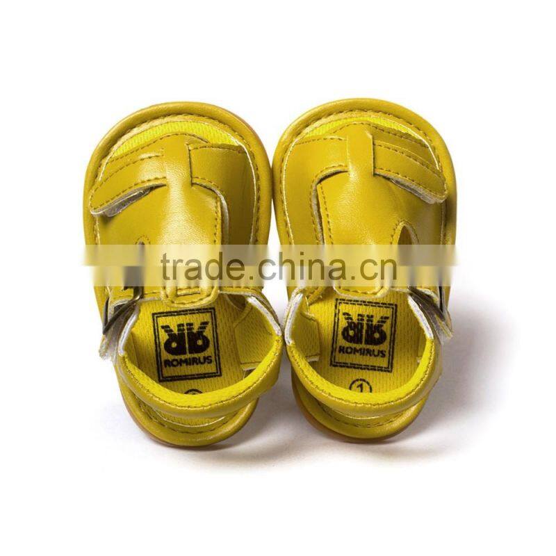 Designer PU baby sandals, soft feel baby sandals