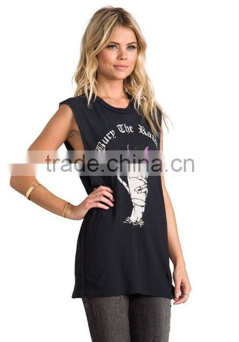 no bra custom printing tank top