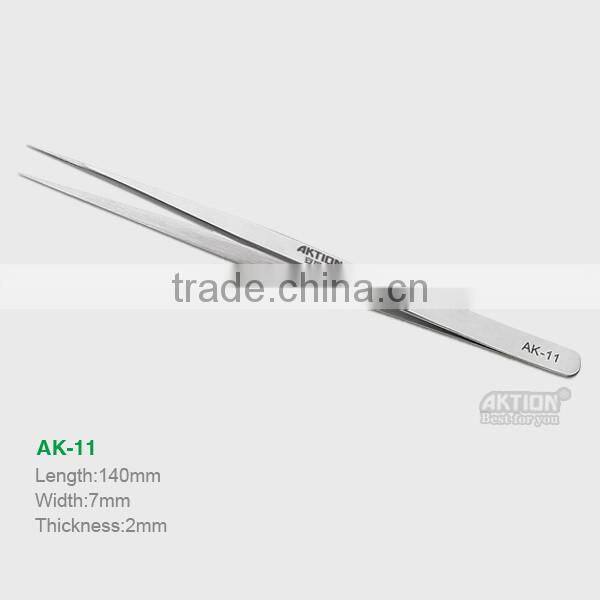 Precision Professional Watchmakers Tweezers Pointed Straight AK-12