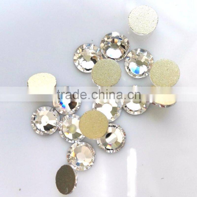 Wholesale SS16 non hot fix strass crystal AB color with AB flat back rhinestone
