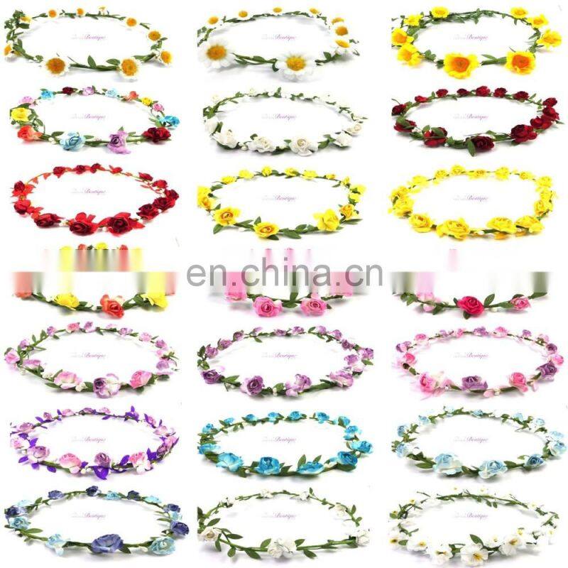 New listed in the market flower headband festival boho for wedding FH1514