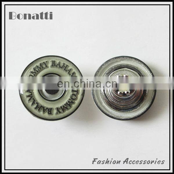 metal jeans button with custom logo
