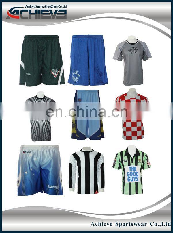 make soccer shorts sublimated red football shorts for wholesale