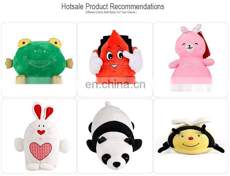 Customized plush animal bull mascot toy for football team