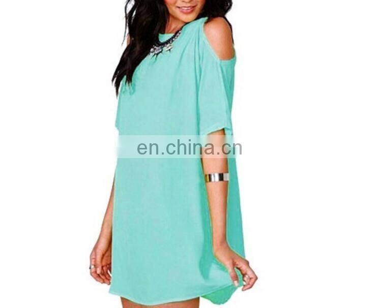 OEM Women Fashion Sexy Chiffon Blouse T-shirt Tops Casual Shirt Off shoulder Blusas Plus size Off Shoulder Latest Dress Designs