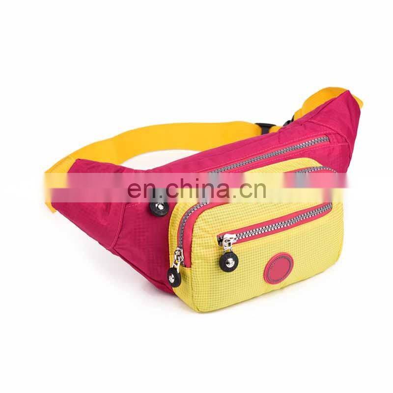 promotional blue and yellow canton manufacturer tactical waist bag with good quality