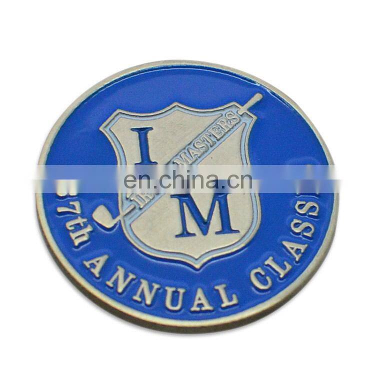 Alibaba wholesale high quality spinner nickel golf navy challenge coins
