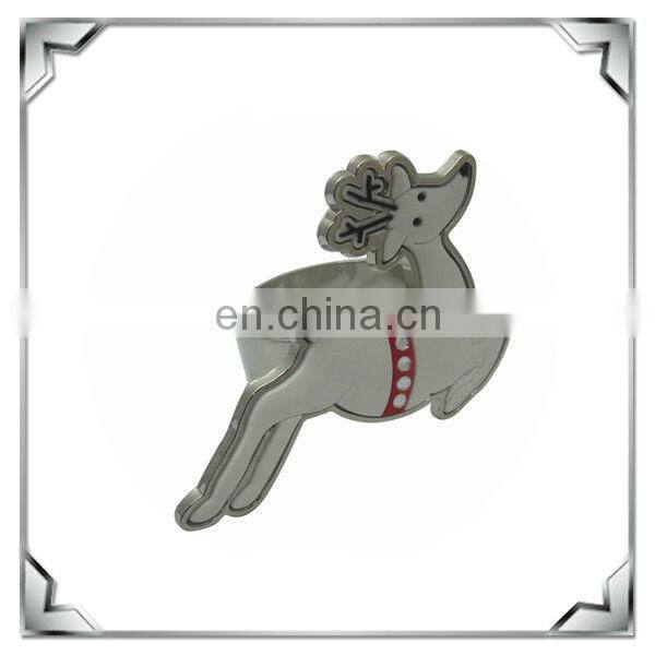 Metal+PVC Napkin Ring with Bird Shape
