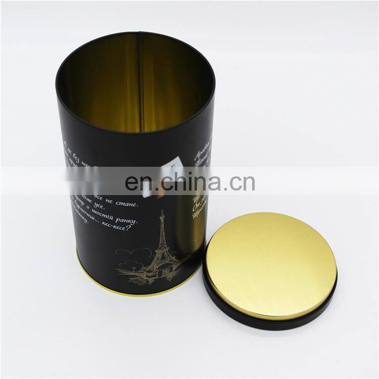 2015 hot sale tall round food tin/round tin can for food storage or packaging