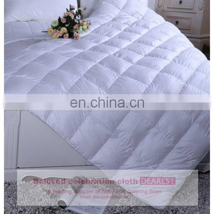 white elegant cotton down quilt feather quilt Duvet