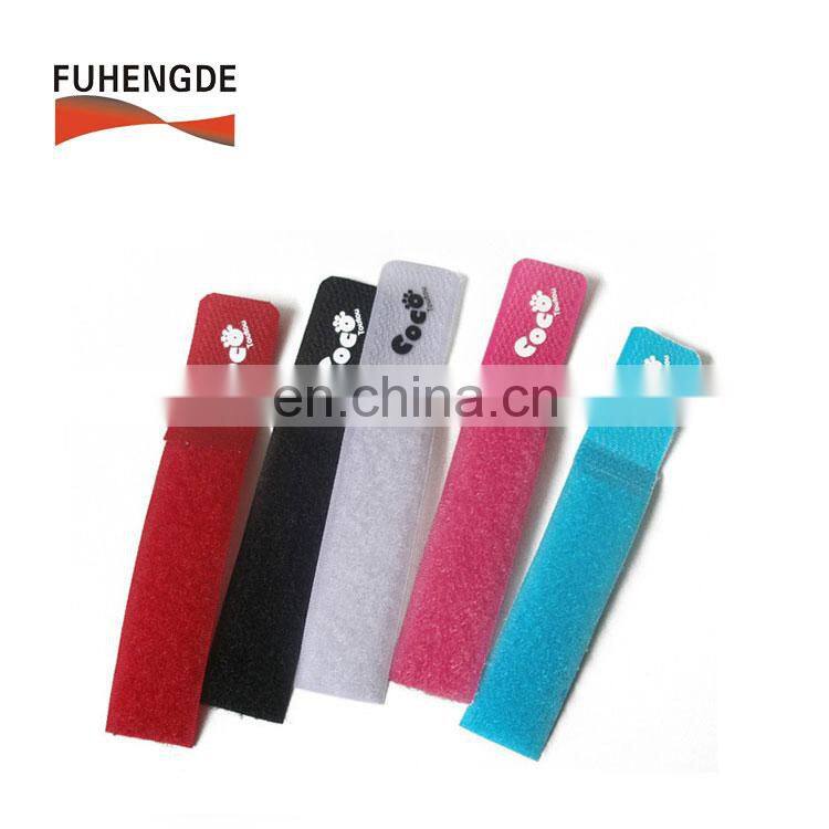 Wholesale 100 nylon hook loop punching straight magic cable tie, wire straps